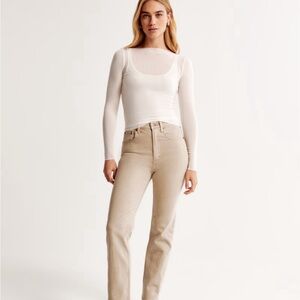 Abercrombie Curve Love the ankle straight Jeans